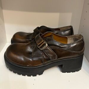 Y2K Mudd Chunky Platform Brown Shoes Women’s size 10